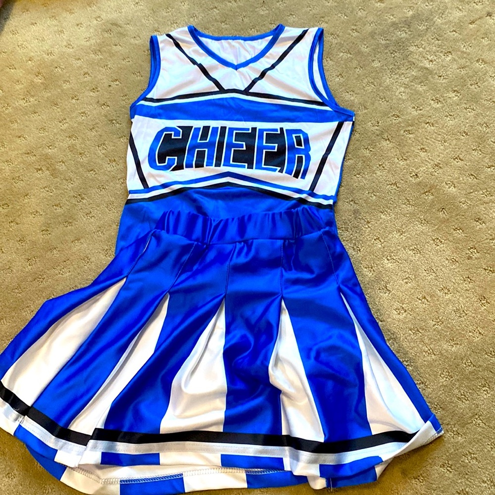 Girls Blue Cheerleader Costume 💙📣
